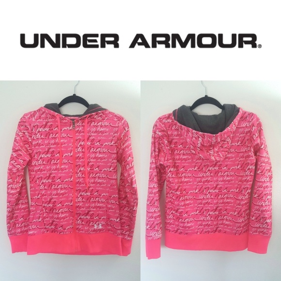Under Armour Tops Under Armour Storm Breast Cancer Zip Front Hoodie